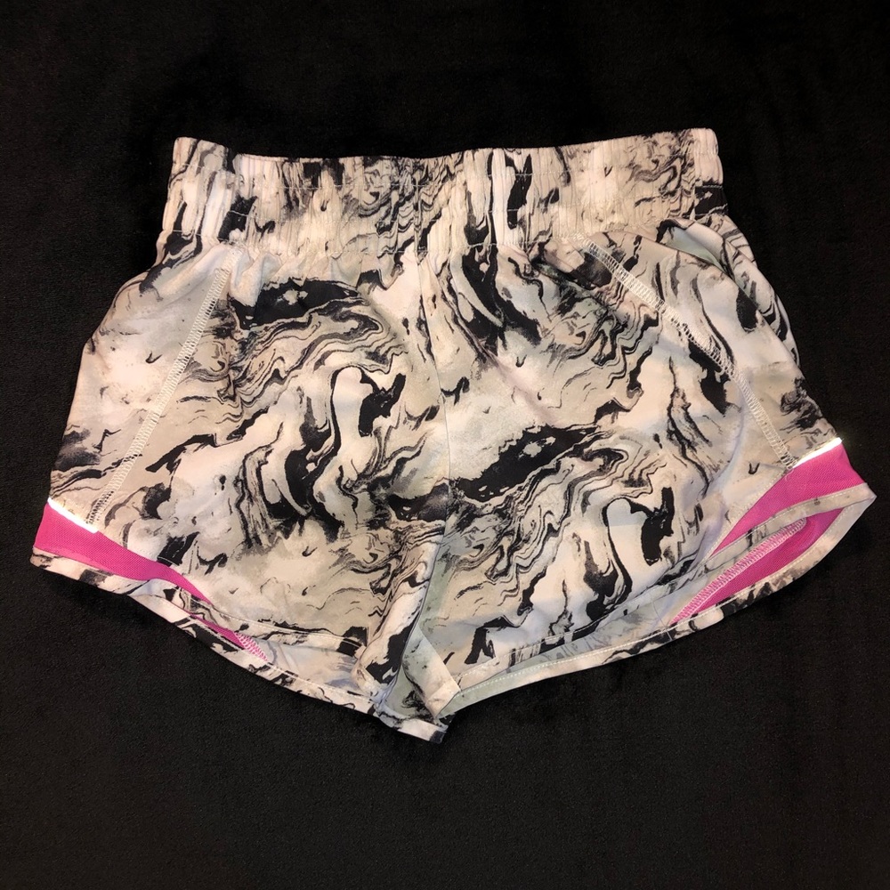 Marble and Pink Athletic Shorts